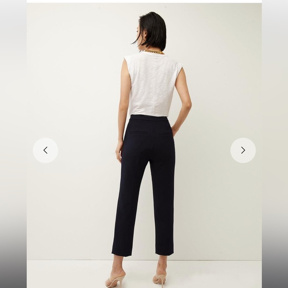 NWT Veronica Beard Renzo Pants Navy Gold 0 - Picture 2 of 10